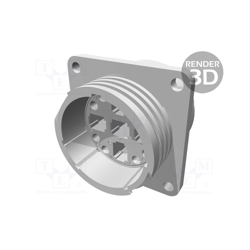 1 pcs x TE Connectivity - 211825-1 - Socket, male, PIN: 13(5+8), w/o contacts, CPC Series 4, size 23