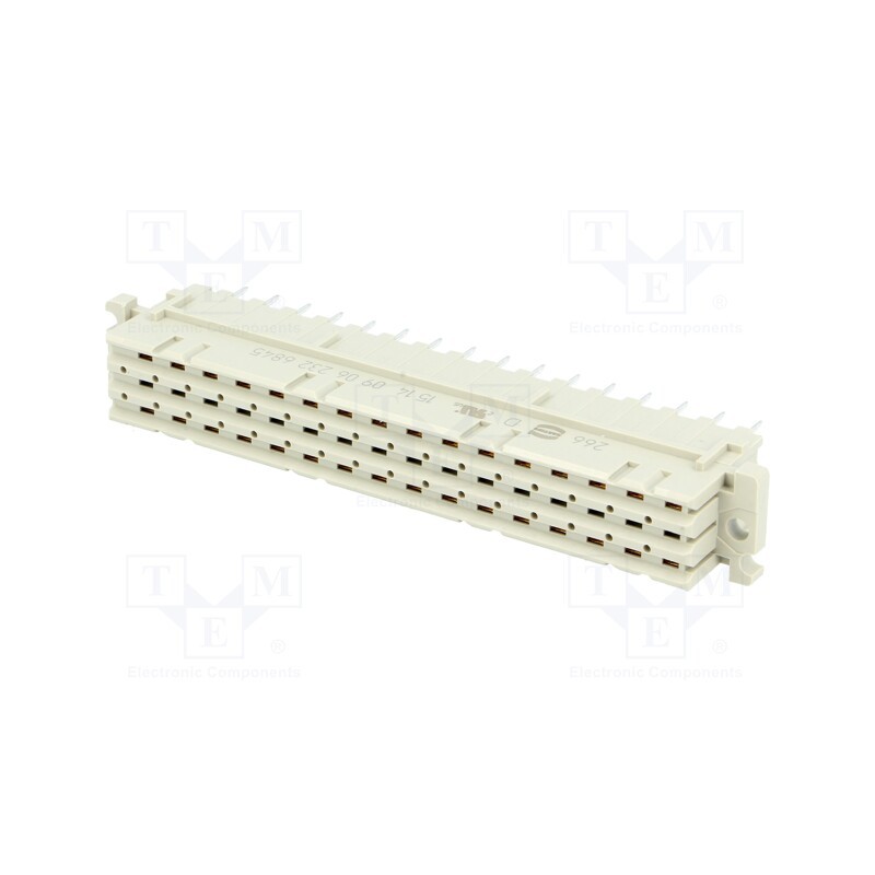 1 pcs x HARTING - 9062326845 - Plug, DIN 41612, type F, female, PIN: 32, d+z, THT, straight, 6A