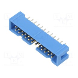 1 pcs x TE Connectivity - 2-1761603-8 - Socket, IDC, male, PIN: 24, straight, THT, gold-plated, 2.54mm, blue