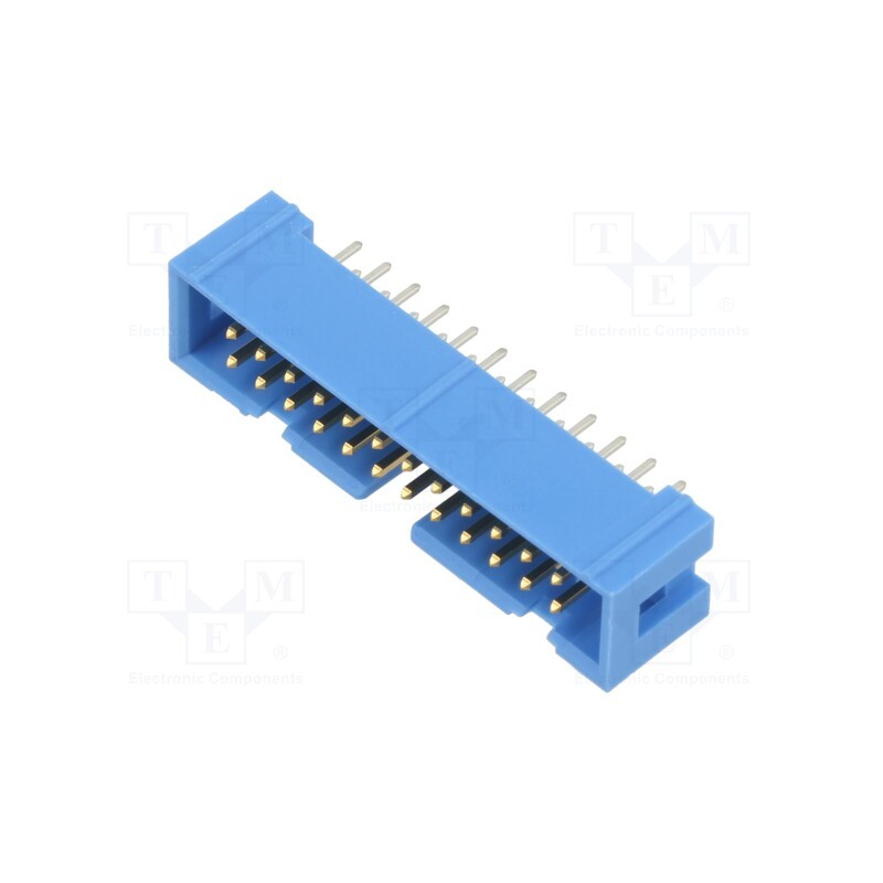 1 pcs x TE Connectivity - 2-1761603-8 - Socket, IDC, male, PIN: 24, straight, THT, gold-plated, 2.54mm, blue