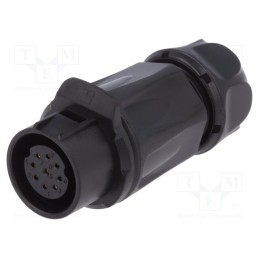 1 pcs x LUTRONIC - 2244 - Connector: circular, plug, size 20, 02, female, PIN: 9, for latch