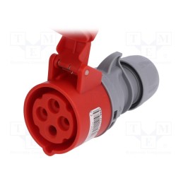1 pcs x PCE - 214-6TT - Connector: AC supply 3-phase, socket, female, 16A, 400VAC, IP44