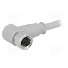 1 pcs x CONEC - SAL-8-RKW3-3/A1 - Connector: M8, 3m, female, PIN: 3, angled 90°, for cable, plug, IP67