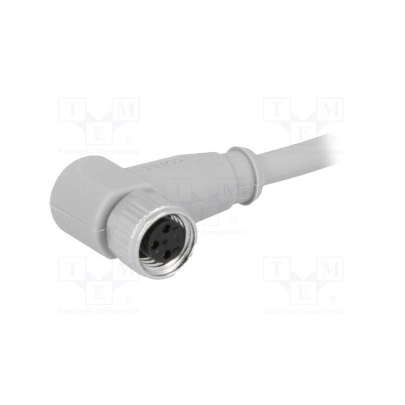 1 pcs x CONEC - SAL-8-RKW3-3/A1 - Connector: M8, 3m, female, PIN: 3, angled 90°, for cable, plug, IP67