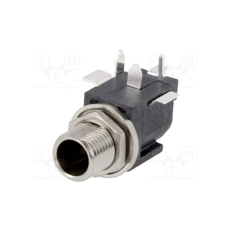 1 pcs x SWITCHCRAFT - RASH10 - Socket, DC supply, male, on PCBs, SMT,THT, Plating: silver plated