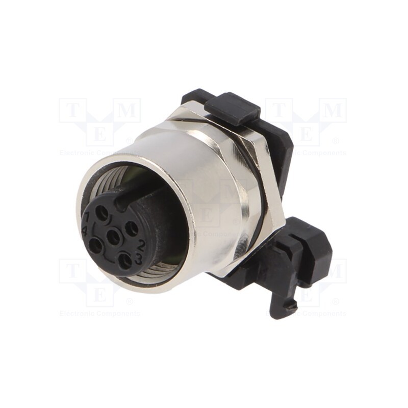 1 pcs x CONEC - SAL-12S-FKHW5 - Socket, M12, PIN: 5, female, A code-DeviceNet / CANopen, THT, IP67