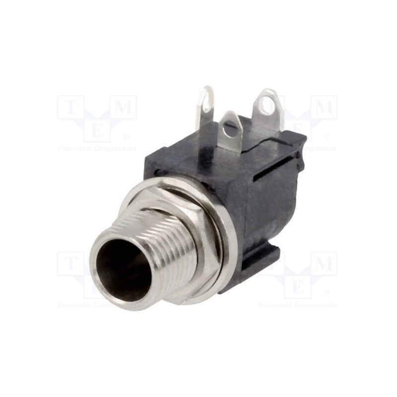 1 pcs x SWITCHCRAFT - RAPC10P - Socket, DC supply, male, with peg, on PCBs, THT, 11A