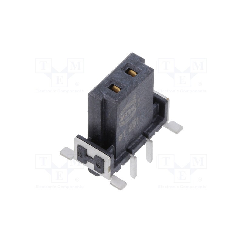 1 pcs x HARTING - 15620022701333 - Connector: PCB to PCB, female, PIN: 2, 2.54mm, har-flex® Power