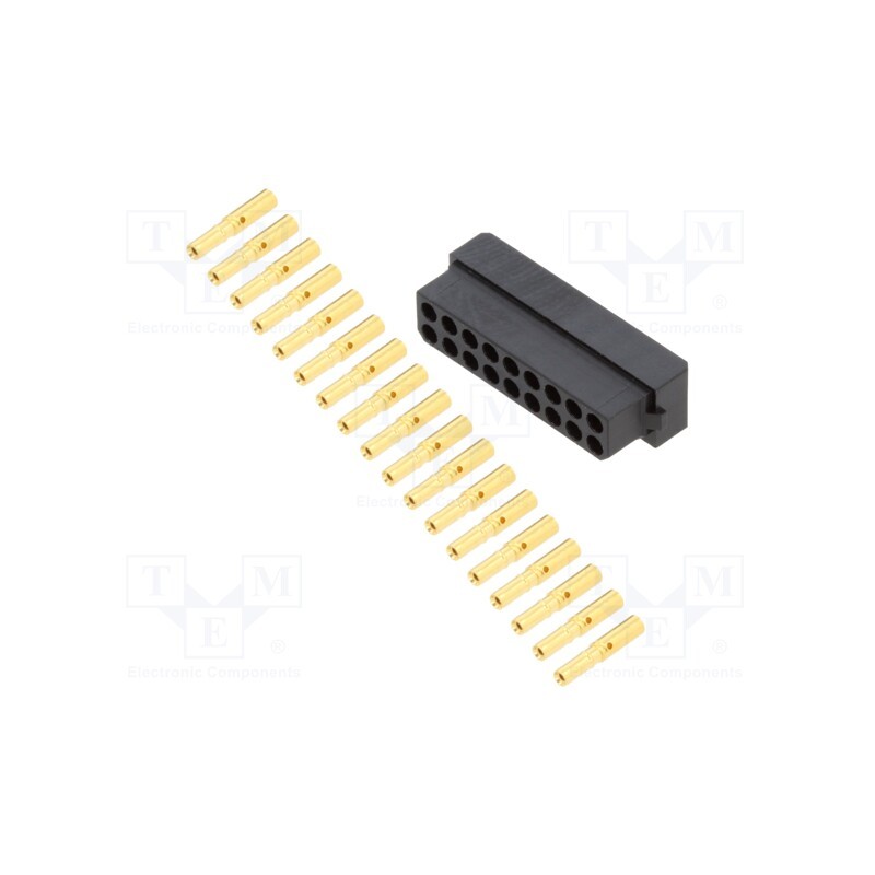 1 pcs x HARWIN - M80-8881805 - Plug, wire-wire/PCB, female, Datamate L-Tek, 2mm, PIN: 18, crimped