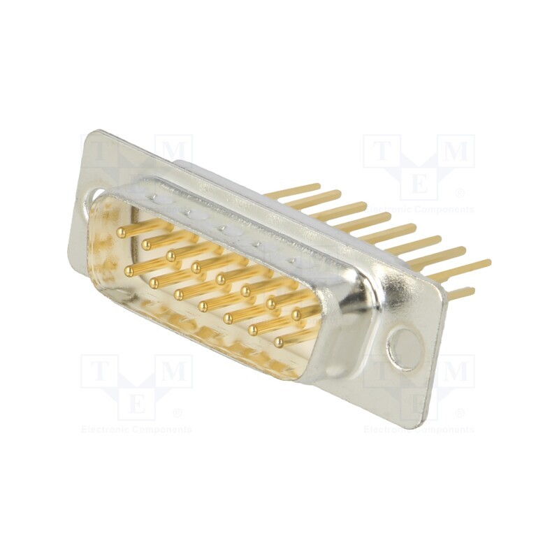 1 pcs x Deltron AG - DTS15PW3/2 - D-Sub, PIN: 15, socket, male, on PCBs, angled, THT