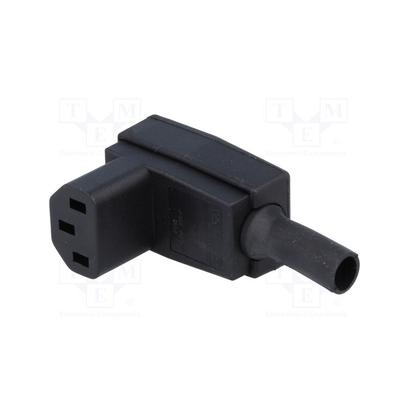 1 pcs x BULGIN - PX0588 - Connector: AC supply, plug, female, 10A, 250VAC, IEC 60320, C13 (F)
