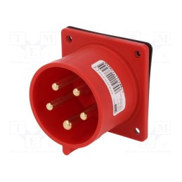 1 pcs x PCE - 625-6F7 - Connector: AC supply 3-phase, socket, male, 32A, 400VAC, IEC 60309