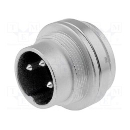 1 pcs x AMPHENOL - C09131W0031002U - Connector: M16, socket, male, soldering, PIN: 3, 5A, 300V, IP65,IP67