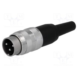 1 pcs x AMPHENOL - T3260001U - Connector: M16, plug, male, soldering, for cable, PIN: 3, 5A, 300V