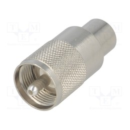 1 pcs x TELEGu00c4RTNER - J01040A0602 - Plug, UHF (PL-259), male, straight, RG213, soldering,twist-on