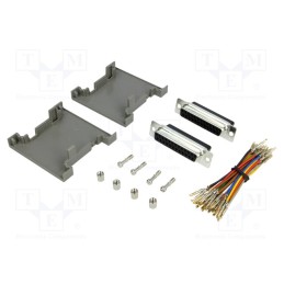 1 pcs x MH CONNECTORS - GA2525FFLGK-RC - Transition: adapter, D-Sub 25pin female,both sides