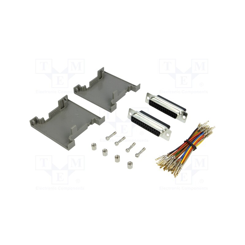 1 pcs x MH CONNECTORS - GA2525FFLGK-RC - Transition: adapter, D-Sub 25pin female,both sides