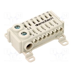 1 pcs x ENCITECH - 900-97-300100-59 - Splice terminal: distribution block, ways: 1, terminals: 16, grey