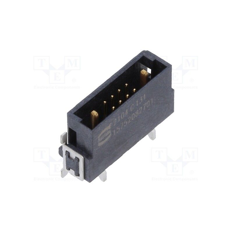 1 pcs x HARTING - 15752082701333 - Connector: PCB to PCB, male, PIN: 10(2+8), har-flex® Hybrid