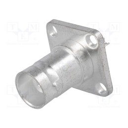 1 pcs x TE Connectivity - 1-1337446-0 - Socket, BNC, female, straight, 50Ω, soldering, PTFE, silver plated