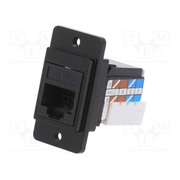 1 pcs x CLIFF - CP30727MB3 - Socket, RJ45, DUALSLIM, Cat: 6a, Layout: 8p8c, IDC, 29mm, Mat: metal