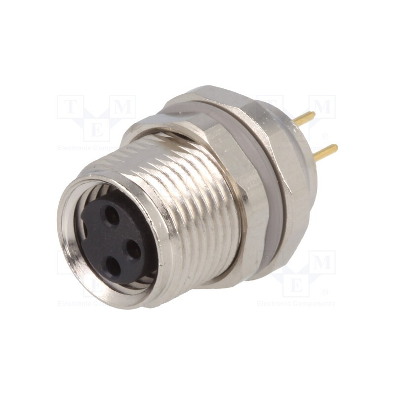 1 pcs x TE Connectivity - T4041017031-000 - Connector: M8, female, PIN: 3, unshielded, socket, IP67, 60V, 2÷4.5mm