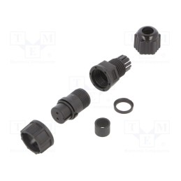 1 pcs x AMPHENOL LTW - BD-02BFFA-LL7001 - Connector: circular, plug, size B, female, PIN: 2, 5A, IP67, straight