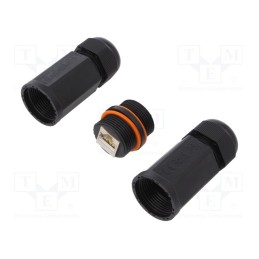 1 pcs x LOGILINK - NP0081 - Socket, coupler, Cat: 6a, shielded, Layout: 8p8c, RJ45 socket x2