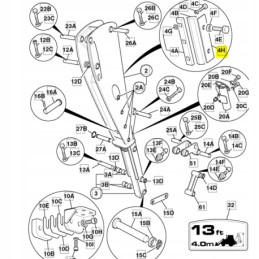 Metal washer for the telescope slide jcb 3cx 4cx 331 30894