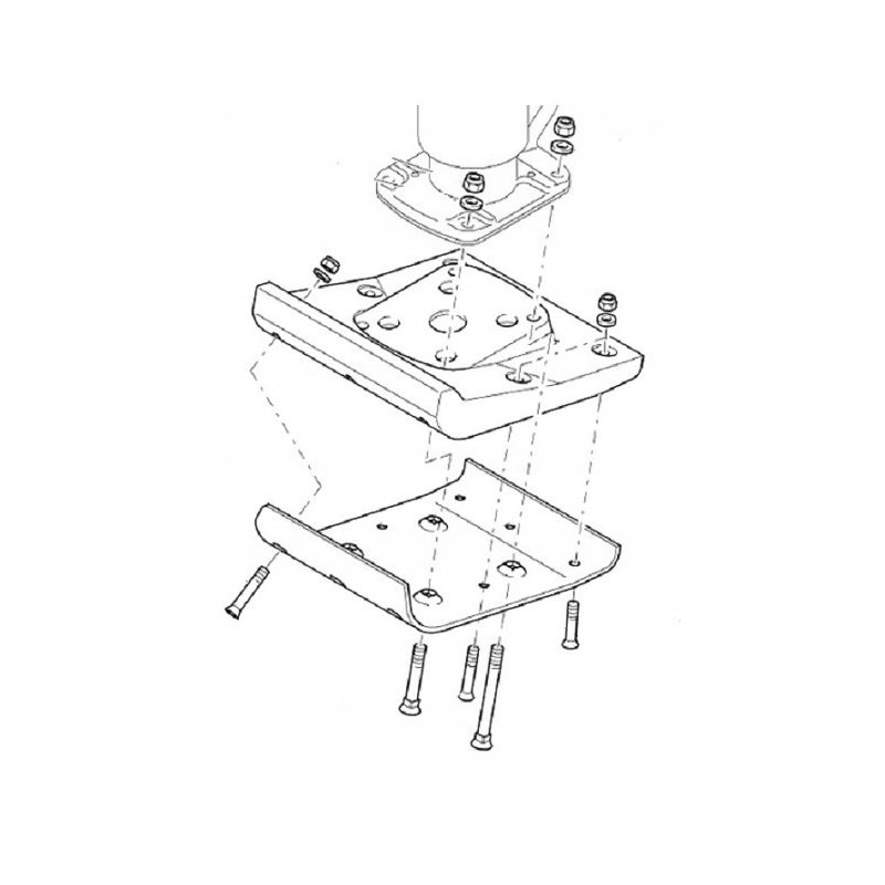 Bomag 54002090 foot set 280 mm bt series tamper