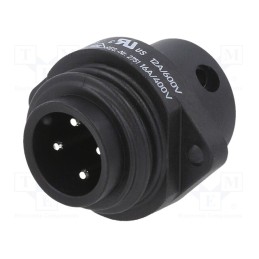1 pcs x BINDER - 09 4223 00 04 - Connector: circular, 692,693,RD24, 600V, PIN: 4, socket, male, 16A