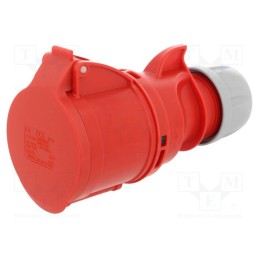 1 pcs x PCE - 225-6 - Connector: AC supply 3-phase, socket, female, 32A, 400VAC, IP44