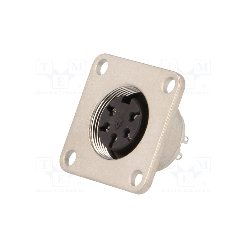 1 pcs x AMPHENOL - C09131T0051002U - Connector: M16, socket, female, soldering, PIN: 5, 5A, 300V, 0.5mm2