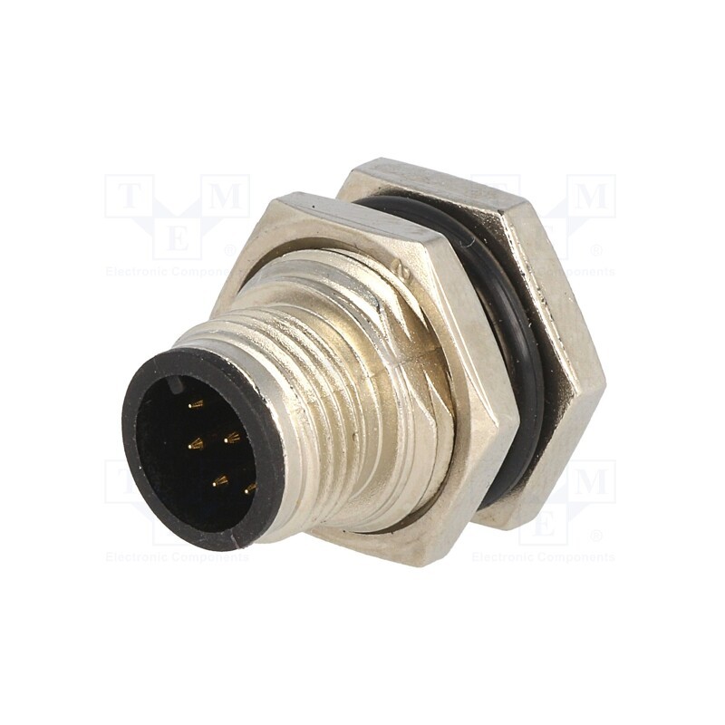 1 pcs x AMPHENOL LTW - M12A-08PMMS-SF8001 - Socket, M12, PIN: 8, male, A code-DeviceNet / CANopen, soldering