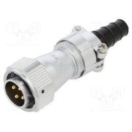 1 pcs x WEIPU - WY20J4TI1 - Plug, WY20, male, PIN: 4, IP65, 9÷10.5mm, 25A, soldering, for cable