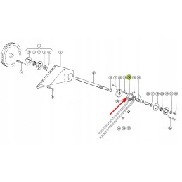 735433 2 gear wheel of the grain unloading drive