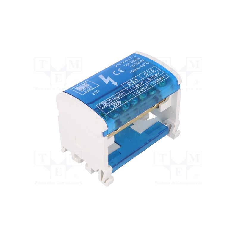 1 pcs x PAWBOL - E.4073 - Splice terminal: distribution block, screw terminal, 1.5÷25mm2