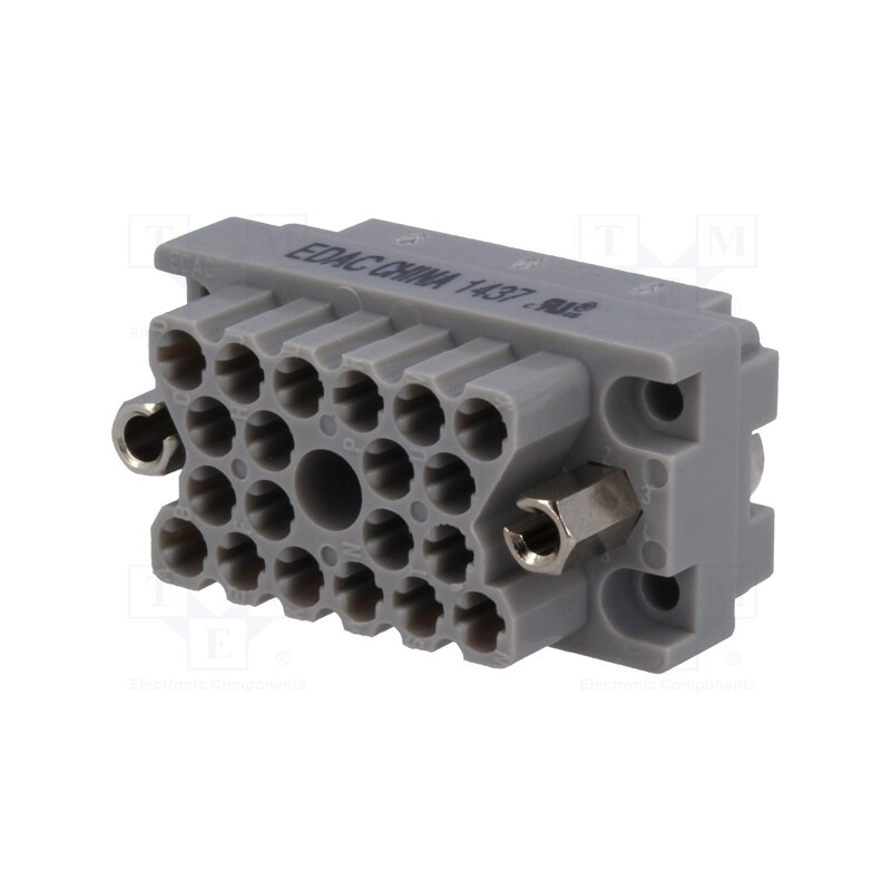 1 pcs x EDAC - 516-020-000-402 - Connector: rectangular, socket, hermaphrodite, Mat: polycarbonate