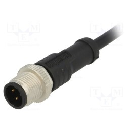1 pcs x AMPHENOL LTW - M12A-04BMMM-SL8D01 - Plug, M12, PIN: 4, male, A code-DeviceNet / CANopen, 1m, IP68,IP69K