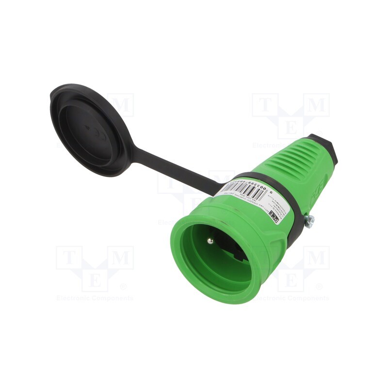 1 pcs x PCE - 2411-USW - Connector: AC supply, female, socket, 2P+PE, 250VAC, 16A, for cable