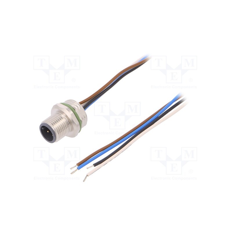 1 pcs x CONEC - SAL-12-FS4-0,5-9 - Socket, M12, PIN: 4, male, A code-DeviceNet / CANopen, cables, 0.5m