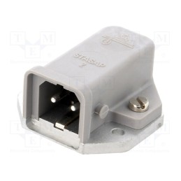 1 pcs x HIRSCHMANN - 930822106 STASAP 2 B - Connector: rectangular, ST, socket, male, PIN: 2, tinned, IP54, 16A