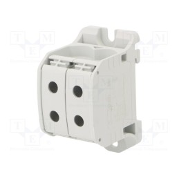 1 pcs x SIMET - 81002002 - Splice terminal: rail, 50mm2, ways: 1, terminals: 4, grey, STB, TS35