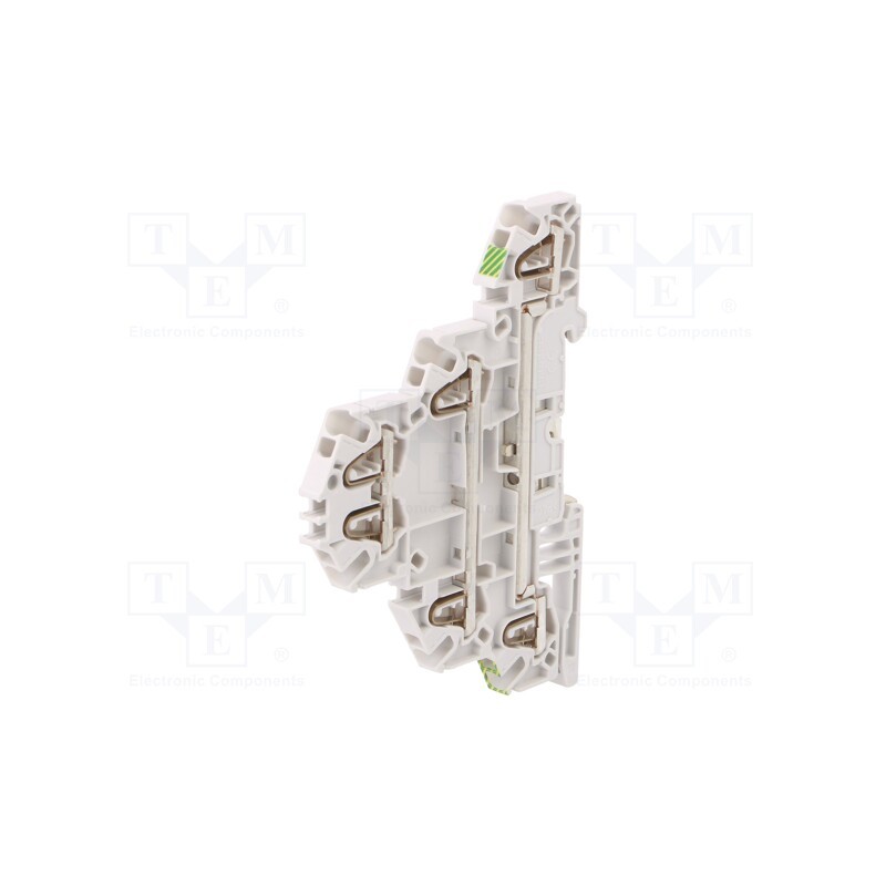 1 pcs x TE Connectivity - 1SNK705512R0000 (ZK2.5-L-L-PE) - Splice terminal: rail, 0.2÷2.5mm2, ways: 3, terminals: 6, grey, SNK