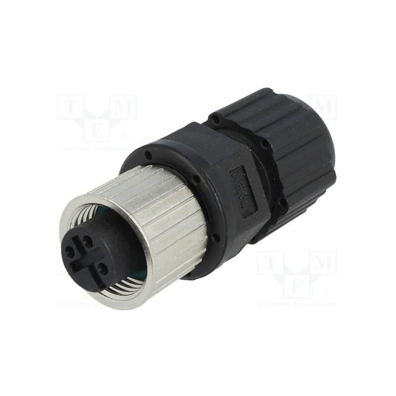 1 pcs x AMPHENOL LTW - M12A-03BFFA-SL8001 - Plug, M12, PIN: 3, female, A code-DeviceNet / CANopen, for cable