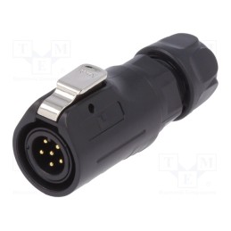 1 pcs x LUTRONIC - 2194 - Connector: circular, plug, size 12, 02, male, PIN: 6, with latch