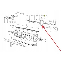 600996 3 threshing drum disc