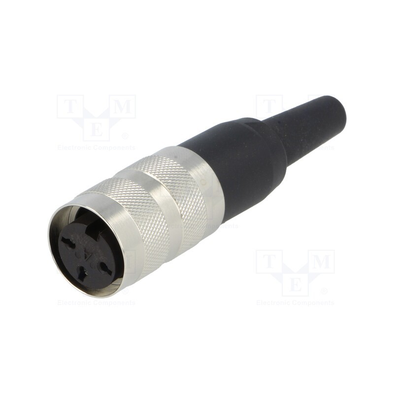 1 pcs x AMPHENOL - T3261001U - Connector: M16, plug, female, soldering, for cable, PIN: 3, 5A, 300V