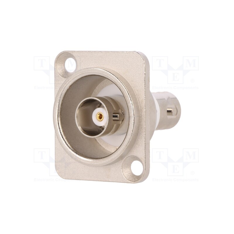 1 pcs x CLIFF - CP30123 - Coupler, BNC socket,both sides, insulated, 50Ω, silver, Mat: metal