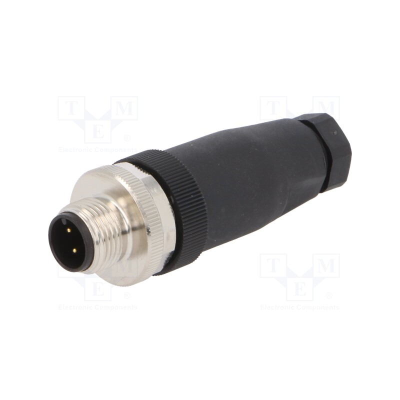1 pcs x TE Connectivity - T4111001041-000 - Plug, M12, PIN: 4, male, A code-DeviceNet / CANopen, for cable